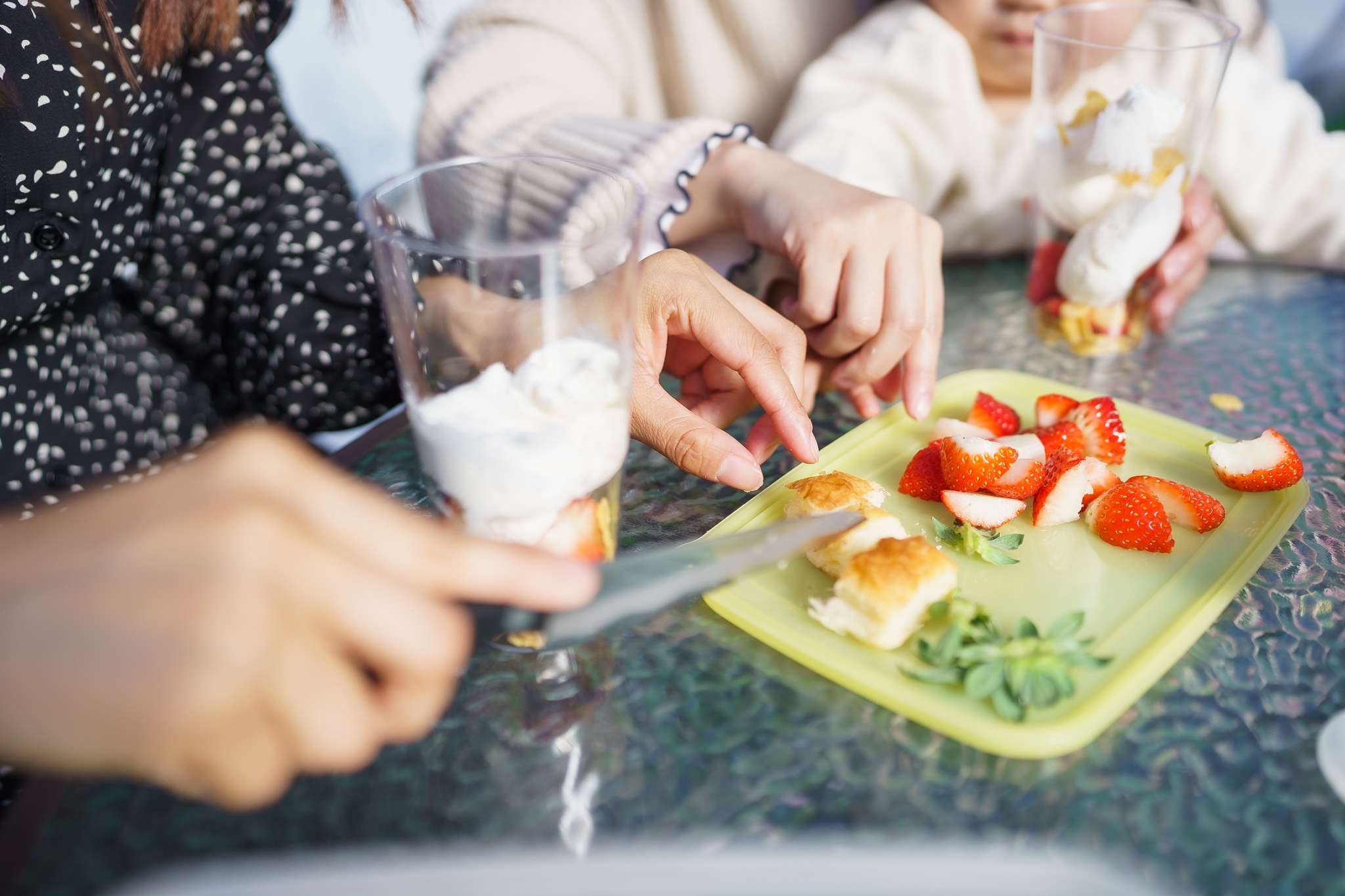 パフェ作り体験②